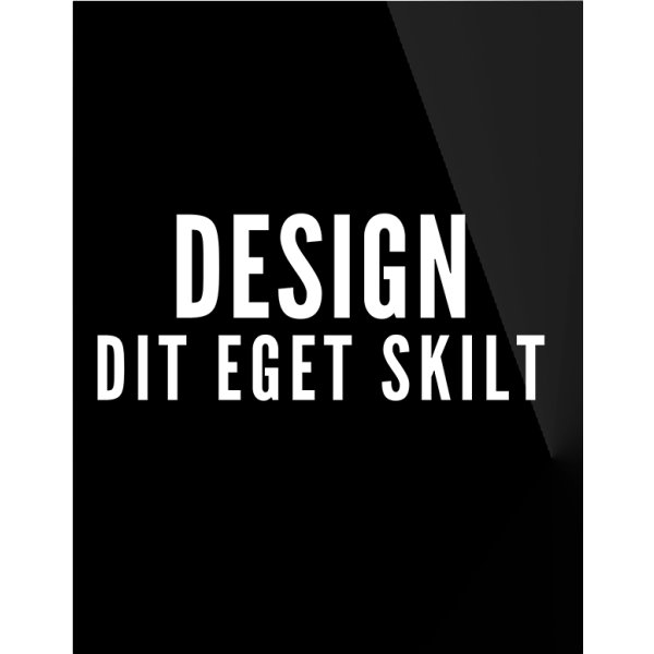 Skilt | Rektangel | 25,5 x 20,3 cm