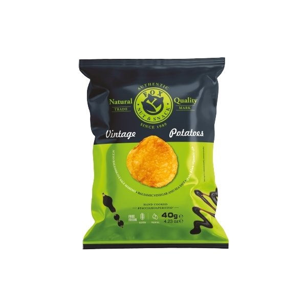 Vintage chips m Balsamico, Eddike og Havsalt, 40 g