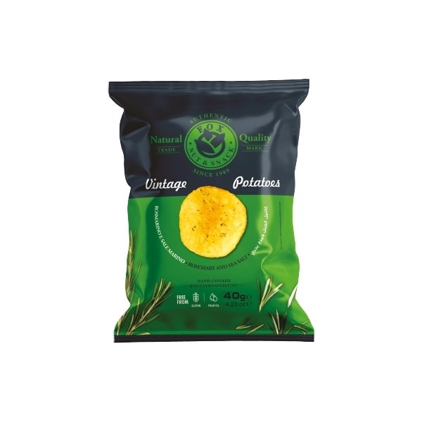 Vintage chips med Rosmarin og Havsalt, 40 g