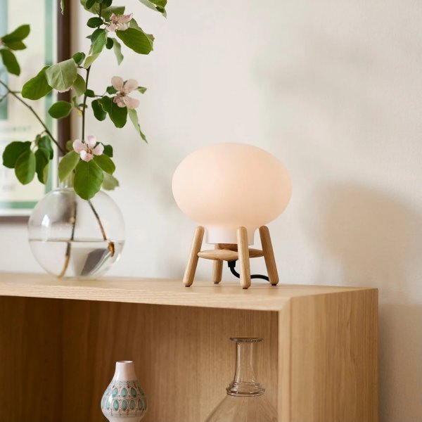 FDB Møbler U6 Hiti Mini Bordlampe, eg