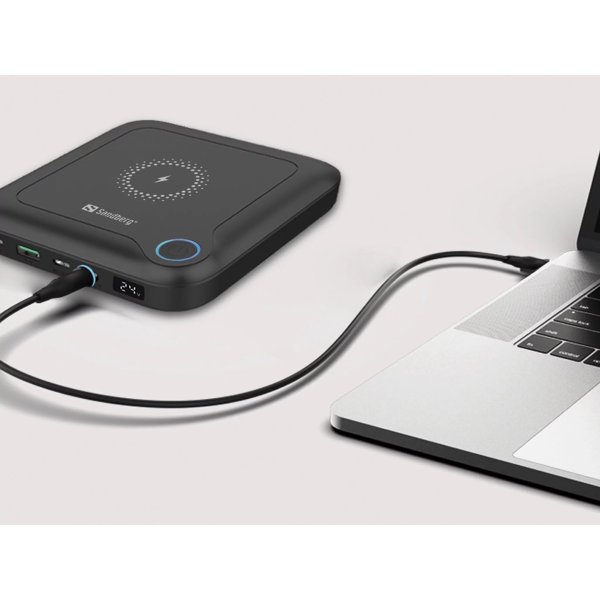 Sandberg All-in-1 Laptop Powerbank, 25000 mAh