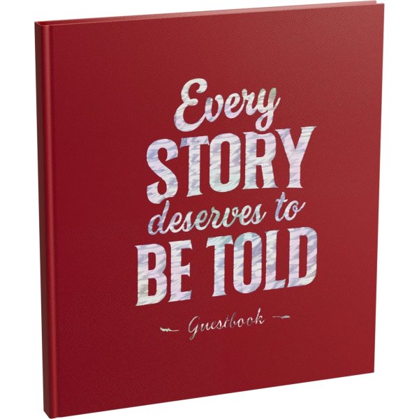 Exacompta Every Story Gæstebog, rød
