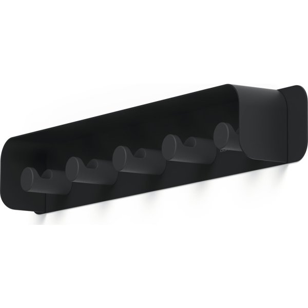 Durable Knagerække m. 5 knager DURASTORE®, sort