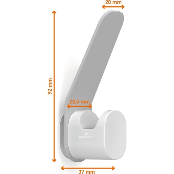 Durable Dobbeltknager, 4 stk, DURASTORE®, grå