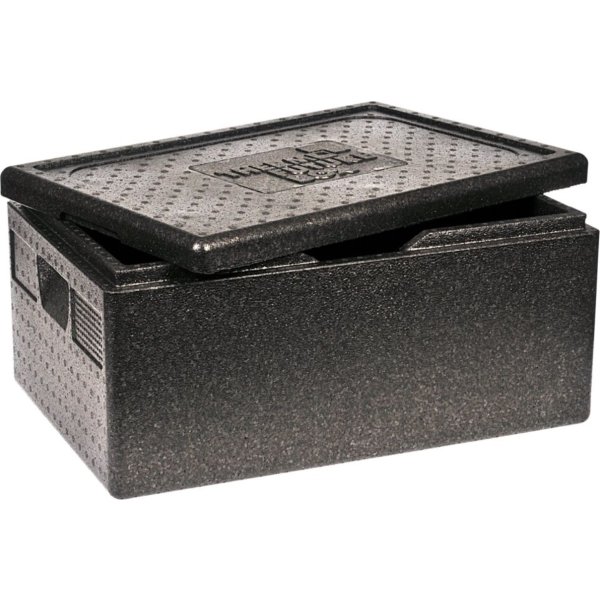 Termokasse, 60x40x29cm, 39L, 1/1 GN, EPP, sort