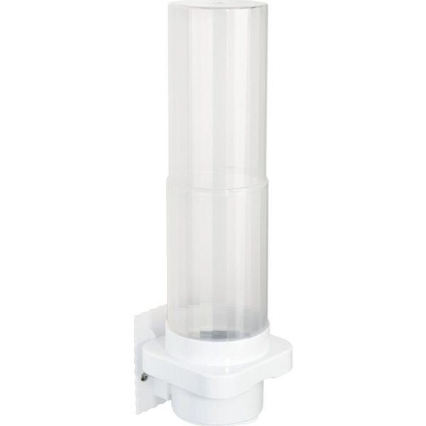 Vægdispenser, til Ø50-80 mm kopper, ABS/PP, hvid