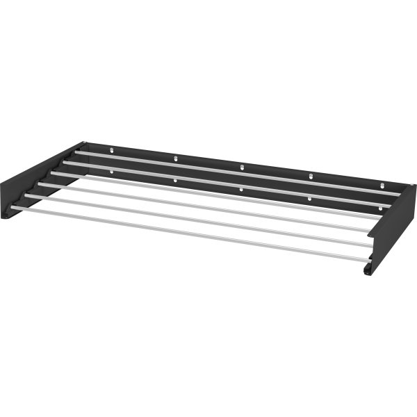 Tørrestativ, væghængt / foldbart, Sort,  6m