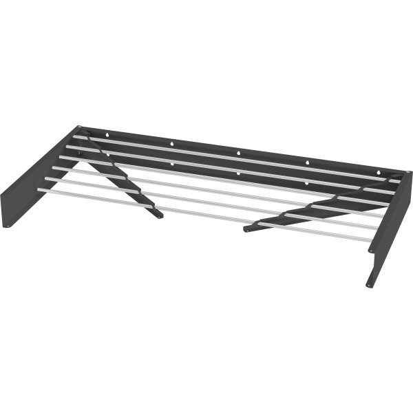 Tørrestativ, væghængt / foldbart, Sort,  6m
