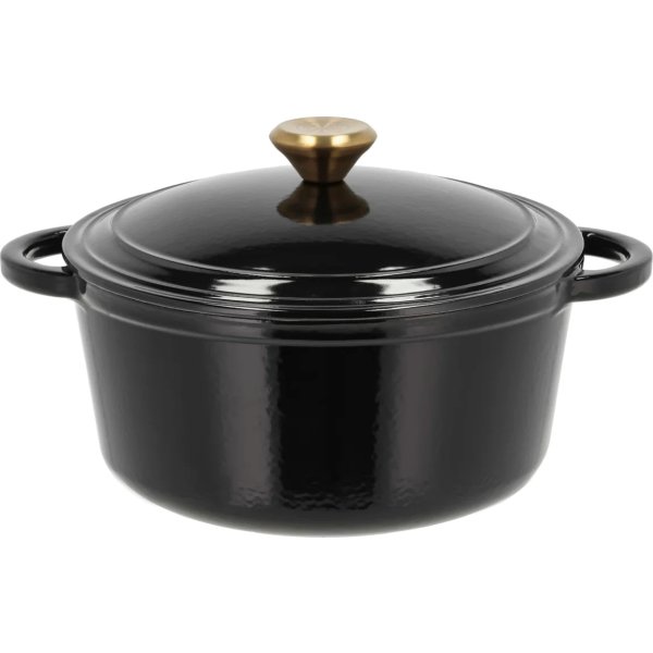 Pillivuyt Gourmet Støbejernsgryde, 3,8 liter, sort