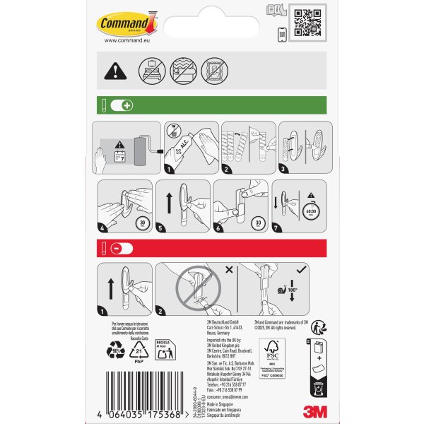 Command Klæbestrips refill | L