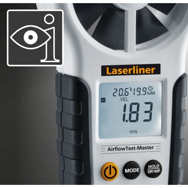 Laserliner AirflowTest-Master vindmåler/anemometer