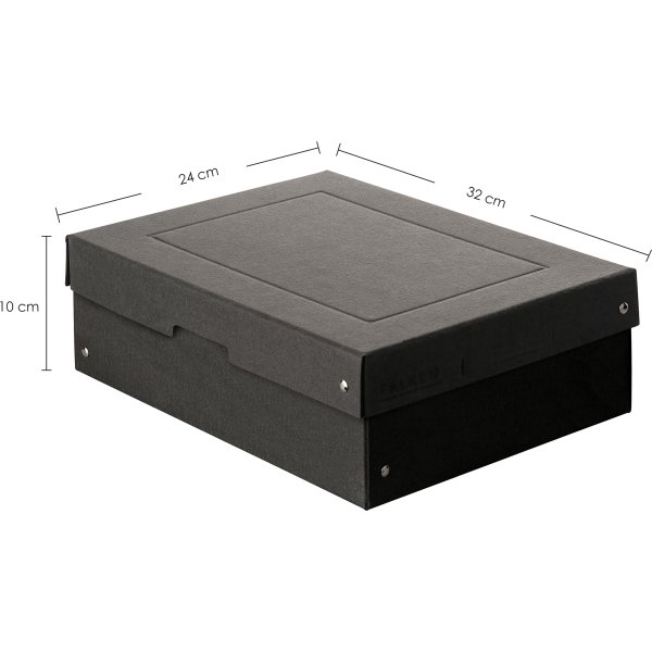 Exacompta Pure Box, A4, H100mm, sort