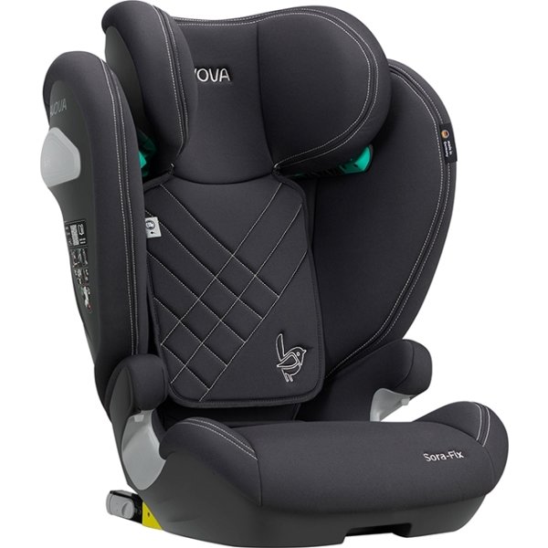 Avova Autostol, Sora-fix r129 100-150cm grå
