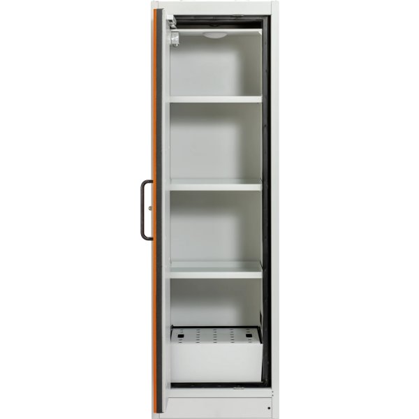 Batteriopbevaringsskab, venstre dør, 64x60x195 cm.