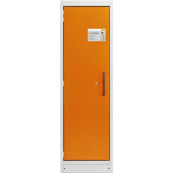 Batteriopbevaringsskab, venstre dør, 64x60x195 cm.