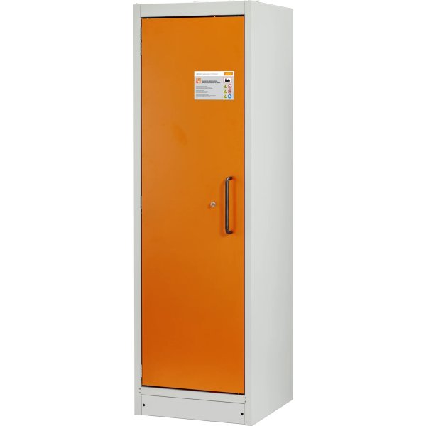 Batteriopbevaringsskab, venstre dør, 64x60x195 cm.