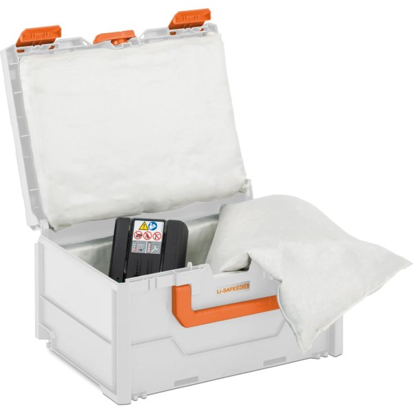 Batteri transportkasse brandsikker, 40x30x21,5 cm.