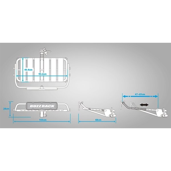 Buzzrack bagageplatform - buzzpro p10s