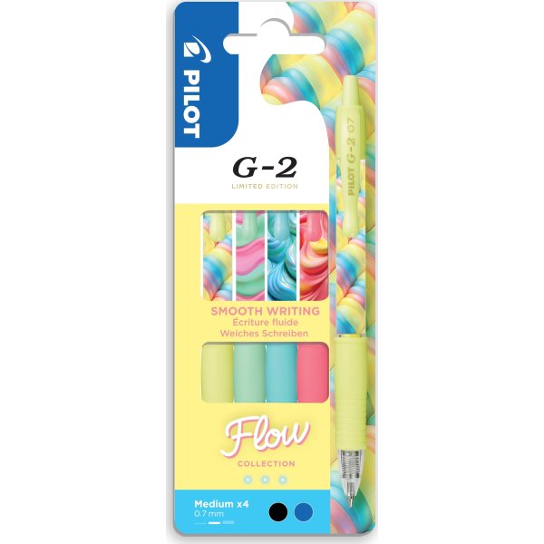 Pilot G-2 Flow Rollerpen | 4 farver