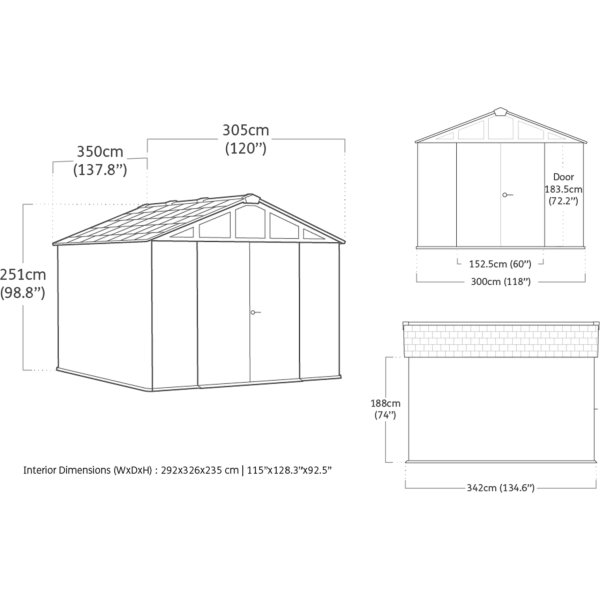 Keter Skur Stronghold 10x11,5, grå