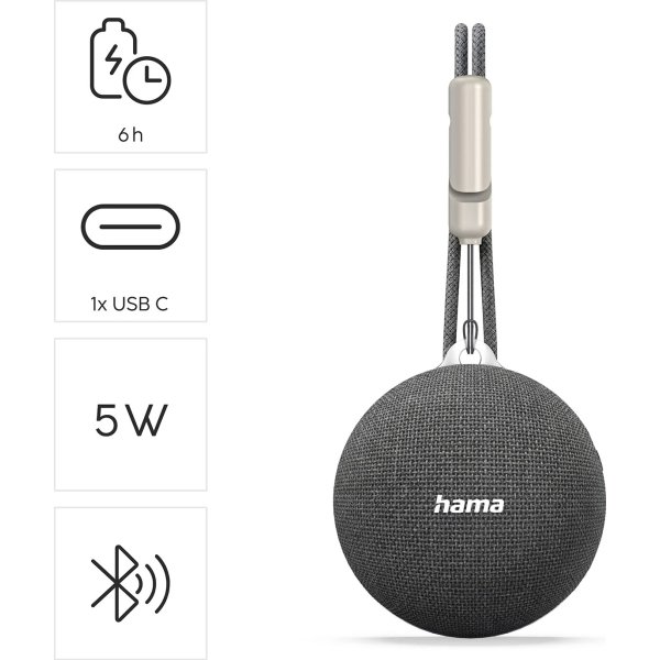 Hama Højttaler MagBuddy Trådløs Magnet Grå