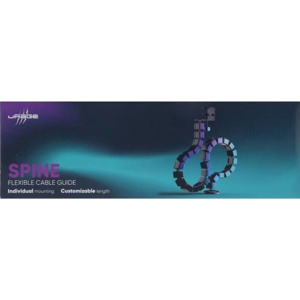 URAGE Kabelkæde Spine Fleksibel Sort 130cm