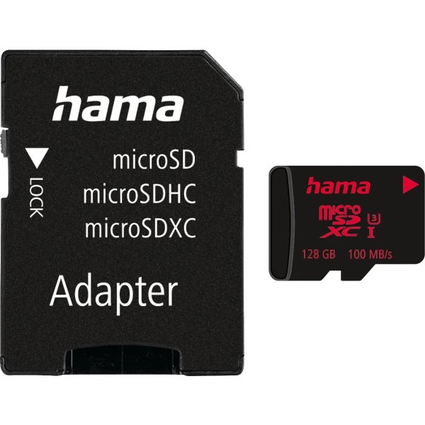 HAMA Hukommelseskort Micro SDXC 128 GB U3 UI V30