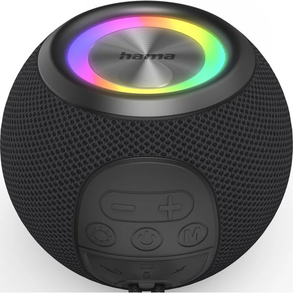 Hama Højttaler BallShape Trådløs LED Sort