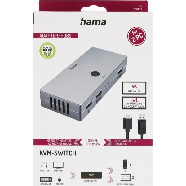 HAMA Switch KVM 4 Porte