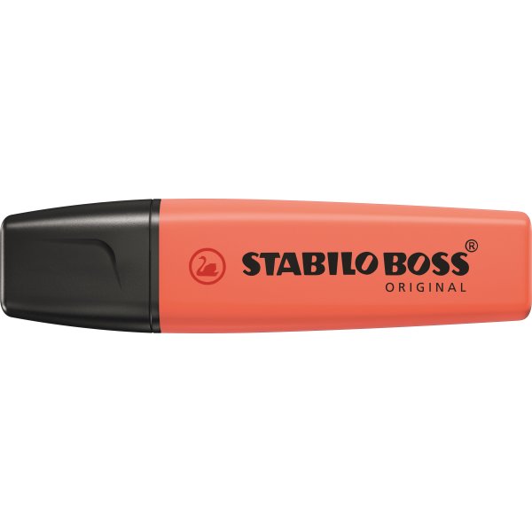Stabilo Boss Highlighter | Pastel | Koralrød