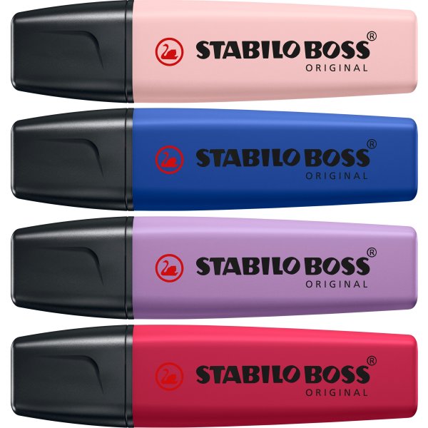 Stabilo Boss Highlighter | Nature | 4 farver