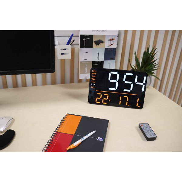 Unilux Numi Digitalt LED Ur | 27,5 x 18,3 cm