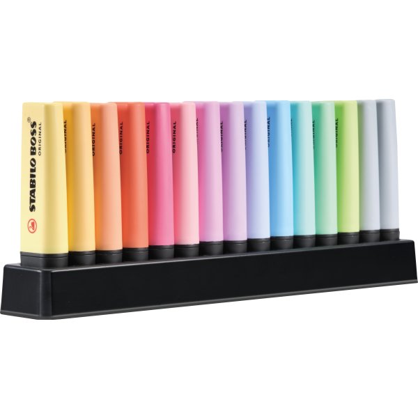 Stabilo Boss Highlighter | Pastel | 15 farver