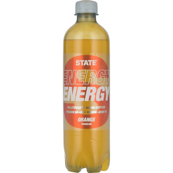 STATE Sparkling Energidrik Orange, 0,5 l
