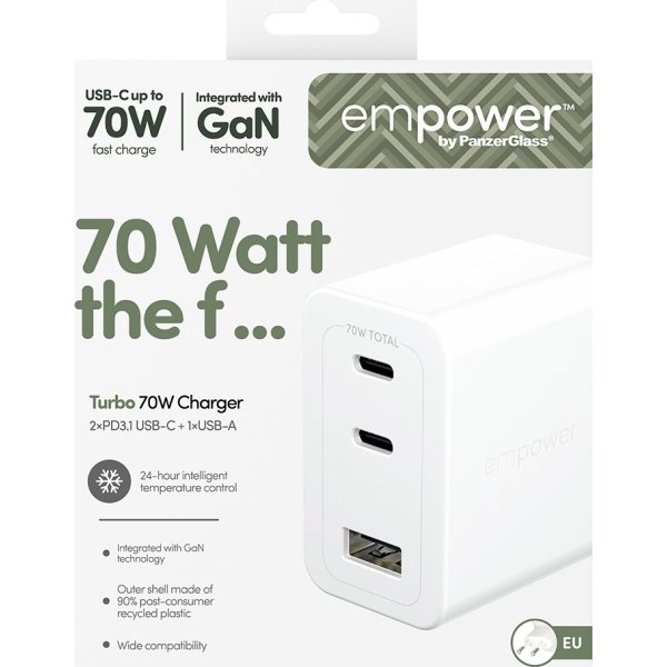 EMPOWER Adaptor - 70W 2x USB-C+USB-A EU