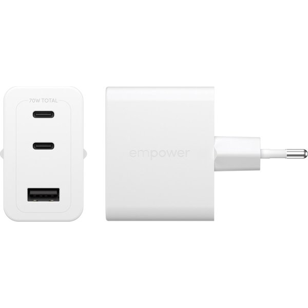 EMPOWER Adaptor - 70W 2x USB-C+USB-A EU