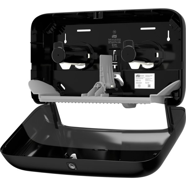 Tork T2 Twin Dispenser MiniJumbo Toiletpapir, Sort