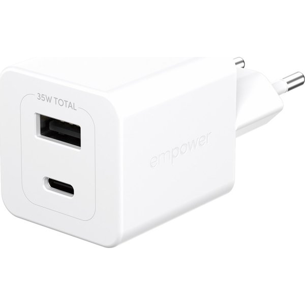 EMPOWER Turbo Adaptor - 35W USB-C + USB-A EU