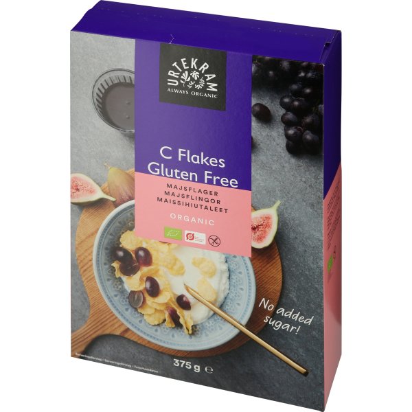 Urtekram Øko Glutenfri C-Flakes, 375 g
