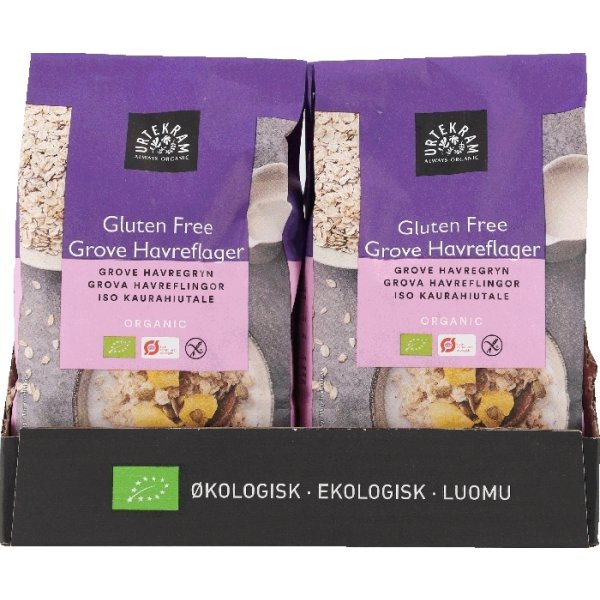 Urtekram Øko Glutenfri Grove Havreflager, 600 g