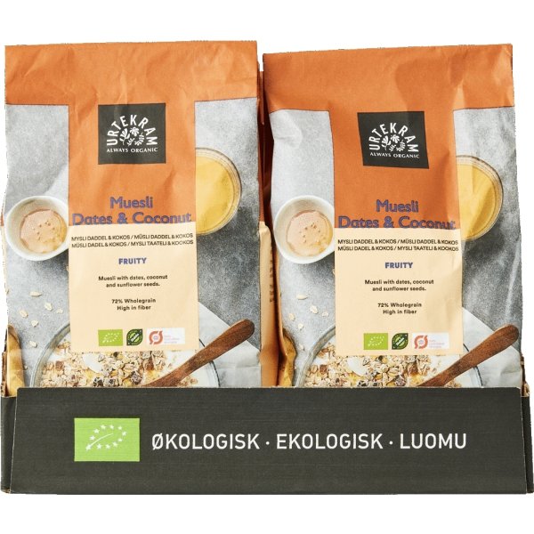 Urtekram Øko Müsli Dadel & Kokos, 600 g