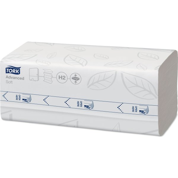 Tork H2 Compressed Adv. Håndklædeark Z-fold, 12 pk