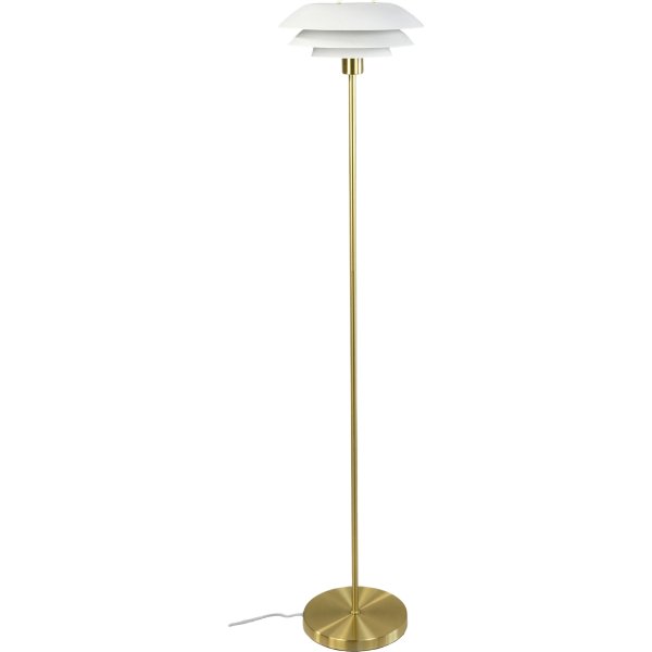 Dyberg Larsen DL20 og DL31 Lampesæt, messing/hvid