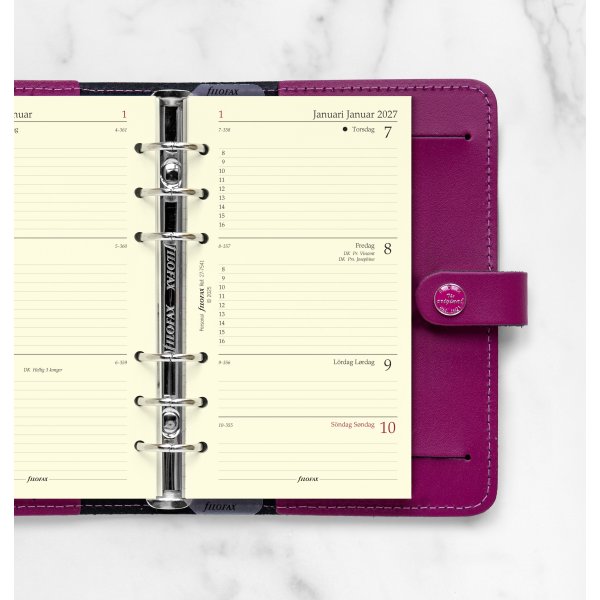 Filofax 2027 Refill | Personal | Uge | Tværformat