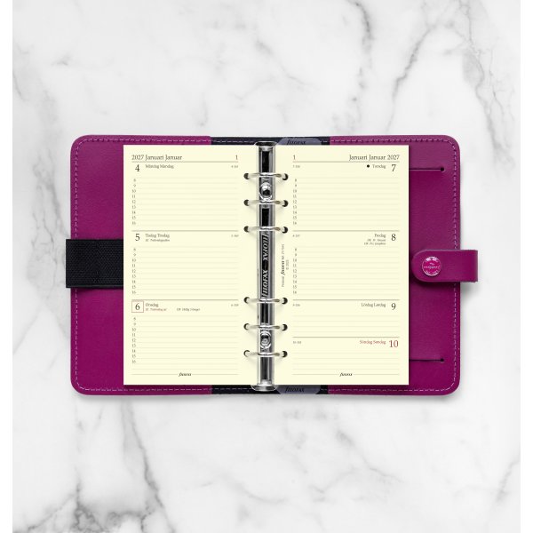 Filofax 2027 Refill | Personal | Uge | Tværformat