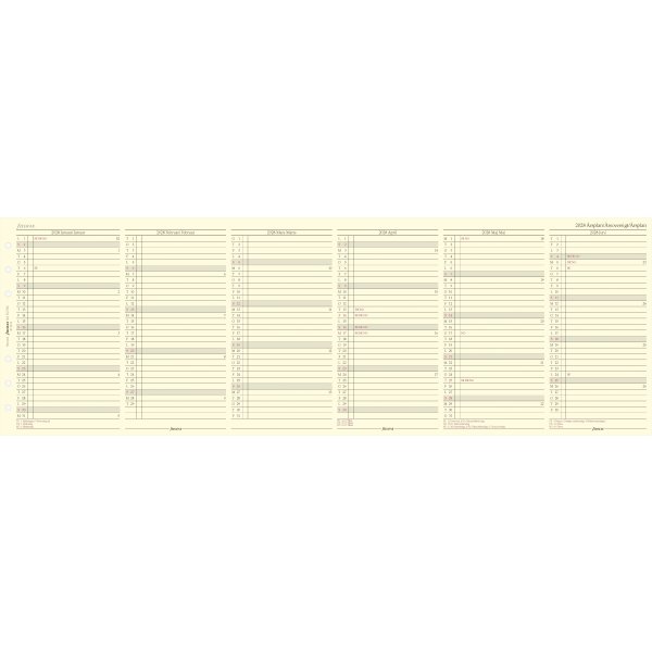 Filofax 2028 Refill | Personal | Årsplan