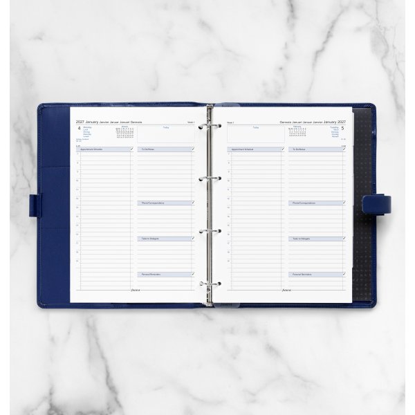 Filofax 2027 Refill | A4 | Dag | 5 sprog