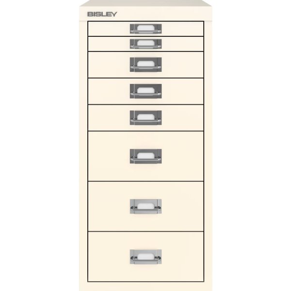 Bisley MultiDrawer skuffeskab, 2+3+3, hvid