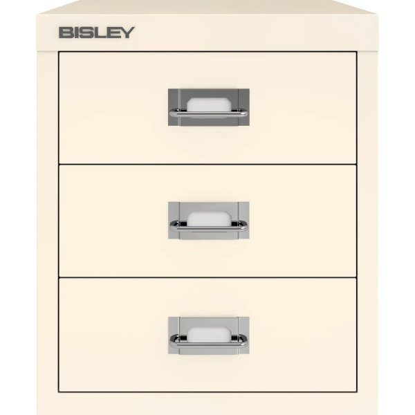 Bisley MultiDrawer skuffeskab, 3 skuffer, hvid