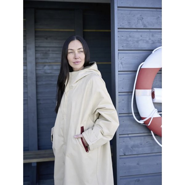 Södahl North Vinterbadekåbe, str l/xl, beige